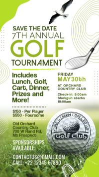 Golf Tournament Club Story Template