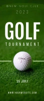 GOLF TOURNAMENT Tarjeta de estantería template