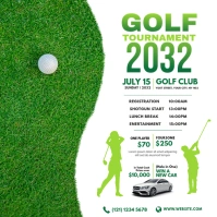 Golf Tournament Instagram Post template