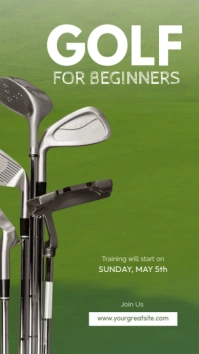 Golf Tournament Instagram Story template