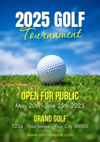 Golf Tournament A3 template