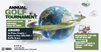 Golf Tournament Couverture d'événement Facebook template
