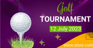 Golf tournament Umkhangiso we-Facebook template