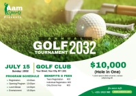 Golf Tournament Poskaart template