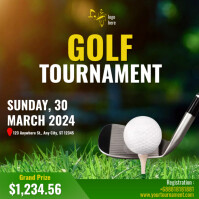 golf tournament Instagram Post template