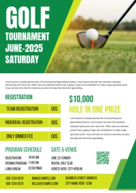 Golf Tournament A2 template