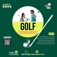 GOLF TOURNAMENT Album Cover template
