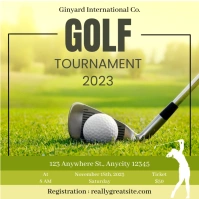 Golf Tournament Instagram Post template