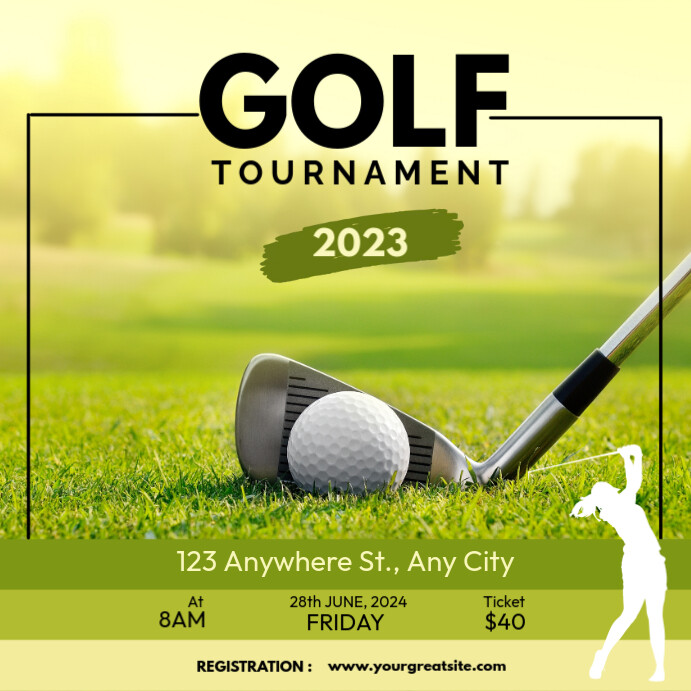Golf Post Design Golf Tournament Template | PosterMyWall