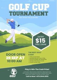 Golf Tournament A3 template