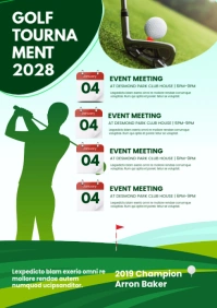 Golf Tournament Event A3 template