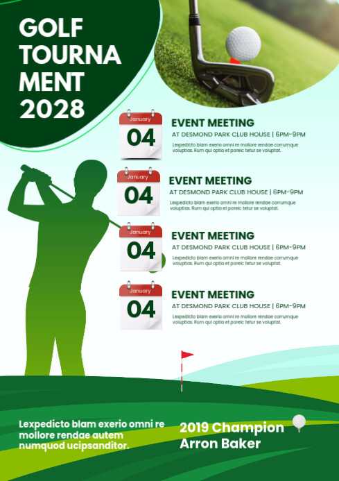 Golf Tournament Event Template | PosterMyWall