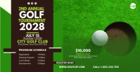 Golf Tournament Facebook Event Cover template