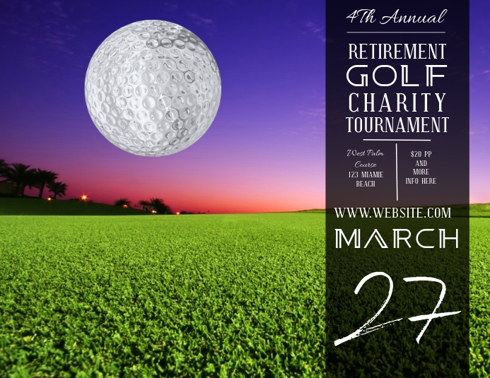 GOLF TOURNAMENT FLYER AD POSTER TEMPLATE | PosterMyWall