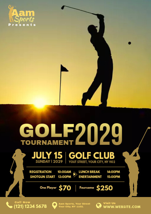 Golf Tournament Flyer Template PosterMyWall Golf Tournament Flyer Template PosterMyWall