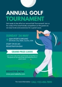 Golf Tournament Flyer A4 template
