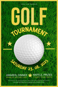 Golf Tournament Flyer Poster template