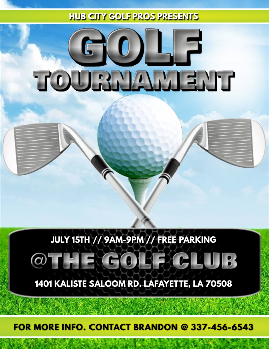 GOLF TOURNAMENT FLYER Template PosterMyWall
