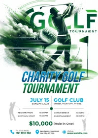 Golf Tournament Flyer A4 template