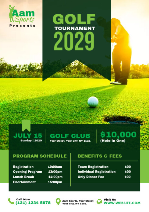 Golf Tournament Flyer Template PosterMyWall Golf Tournament Flyer Template PosterMyWall