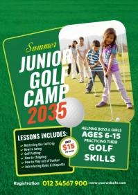 Golf Tournament Flyer Template A4