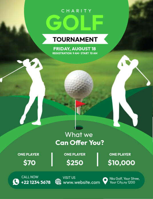 Golf Tournament Flyer Template PosterMyWall Golf Tournament Flyer Template PosterMyWall