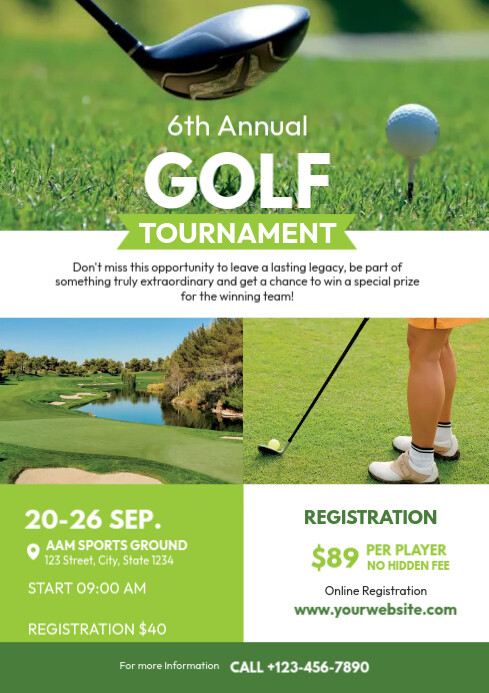 Golf Tournament Flyer Template PosterMyWall Golf Tournament Flyer Template PosterMyWall