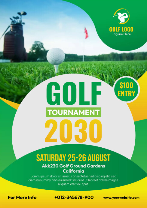 Golf Tournament Flyer Template PosterMyWall Golf Tournament Flyer Template PosterMyWall
