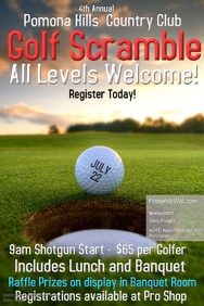 550 customizable design templates for golf tournament postermywall