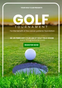 Golf Tournament for Charity A4 template