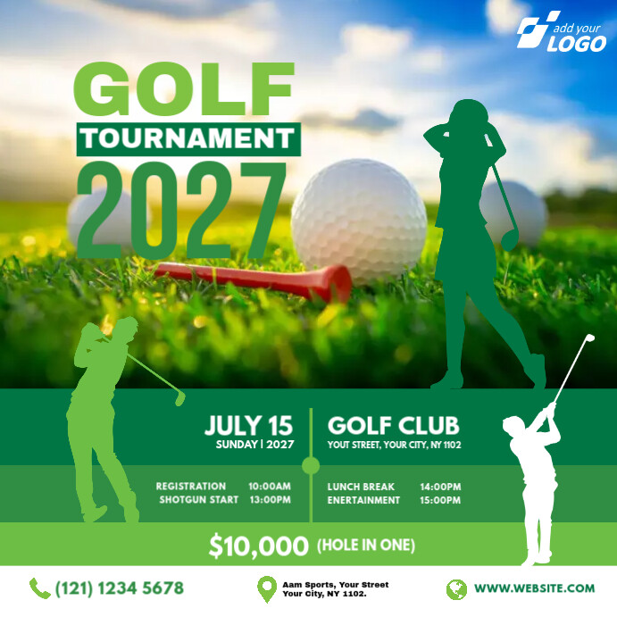 Golf Tournament Instagram Post Template | PosterMyWall