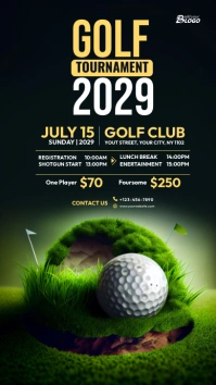 Golf Tournament  Instagram Story template