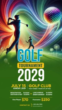 Golf Tournament  Instagram Story template
