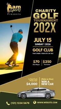 Golf Tournament Instagram Story Template Instagram-Story