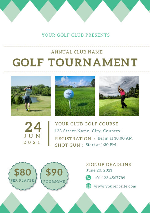 Golf Tournament Invitation Template | PosterMyWall