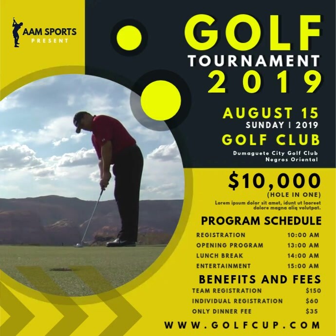 Golf Tournament Schedule Video Template | PosterMyWall Golf Tournament Schedule Video Template | PosterMyWall