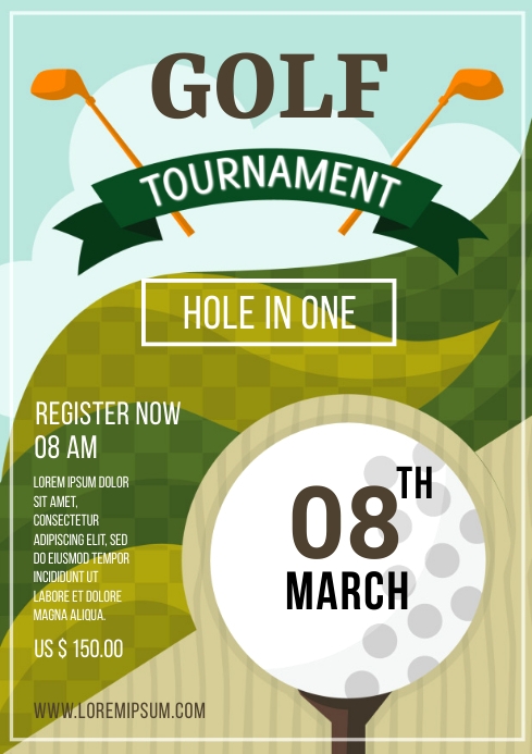 Golf Program Template GOLF TOURNAMENT TEMPLATE | PosterMyWall