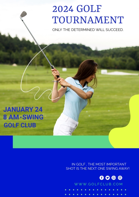 Golf Program Template GOLF TOURNAMENT TEMPLATE | PosterMyWall