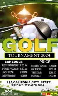 Golf tournament template design flyer Legal AS