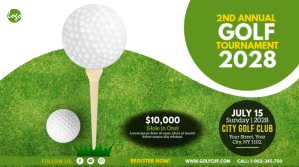 Golf Tournament Twitter Post template