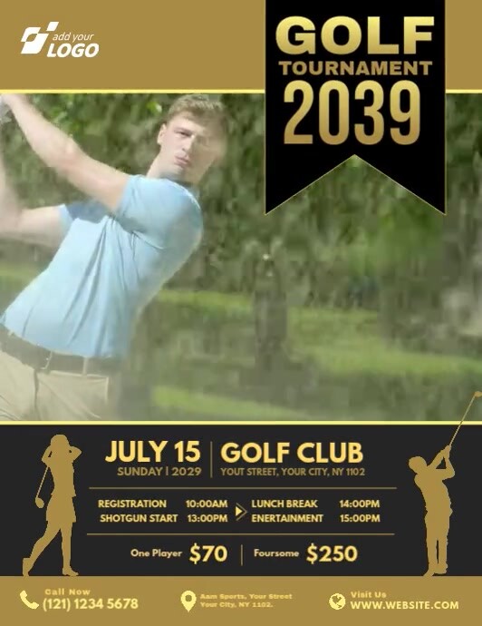 Golf Tournament Video Template | PosterMyWall