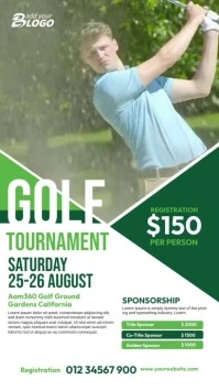 Golf Tournament Video Template Instagram-verhaal