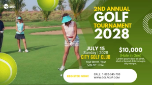 Golf Tournament YouTube Thumbnail Template