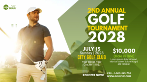 Golf Tournament YouTube Thumbnail Template