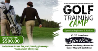 Golf Training Camp Image partagée Facebook template