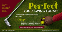 Golf Training Program Ad delt Facebook-billede template