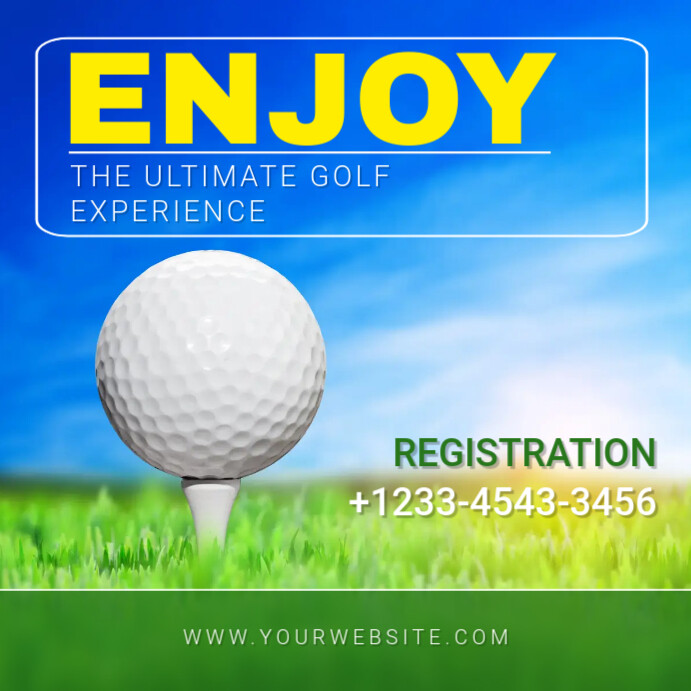 Golf Post Design golf3 Template | PosterMyWall