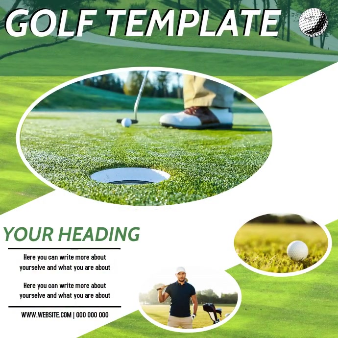 GOLFING AD DIGITAL VIDEO SOCIAL MEDIA Template | PosterMyWall