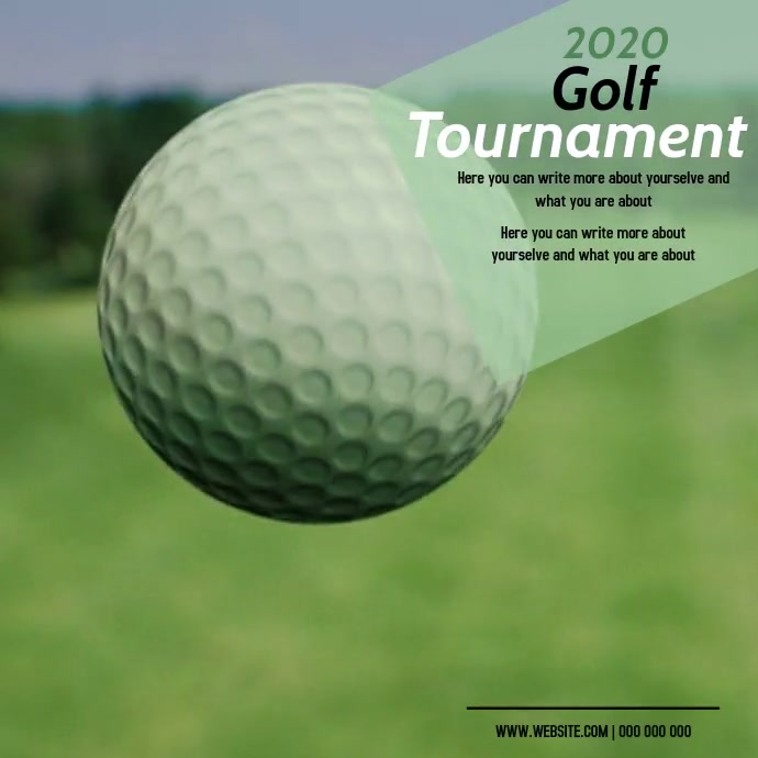 golfing AD DIGITAL VIDEO SOCIAL MEDIA Template | PosterMyWall