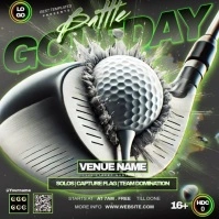 GOLFING EVENT AD SOCIAL MEDIA DIGITAL VIDEO Instagram-opslag template